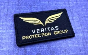 embroidered patch for veritas protection group