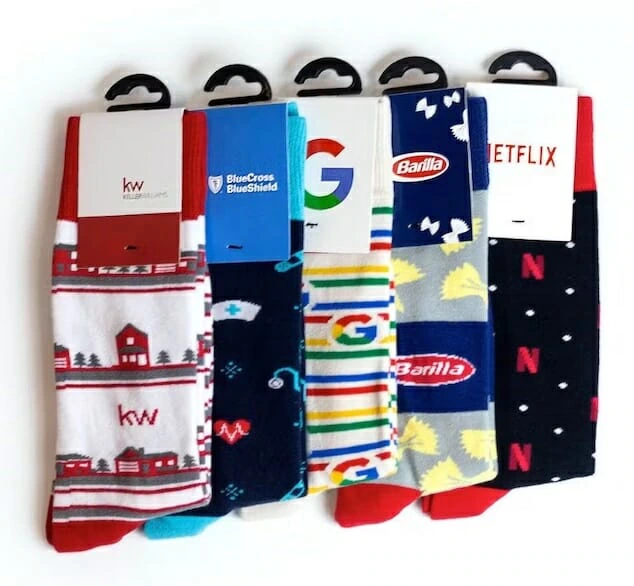 google, netflix and other top brand custom made socks