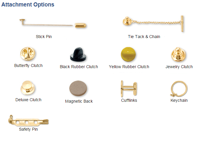 types of lapel pin backings