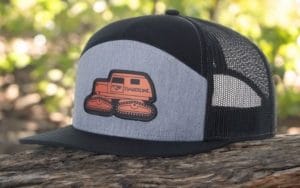 7 panel timberline leather patch hat