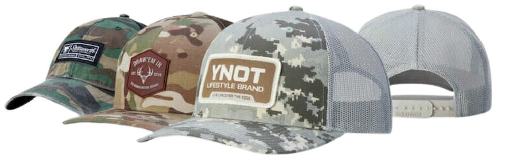 custom camo caps