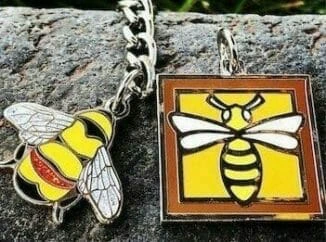 custom charms made bee logo