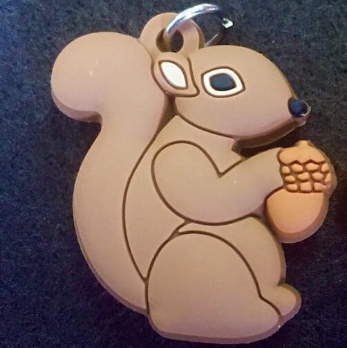 rubber squirrel charm