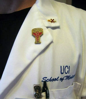 Nursing pin on nursing jacket