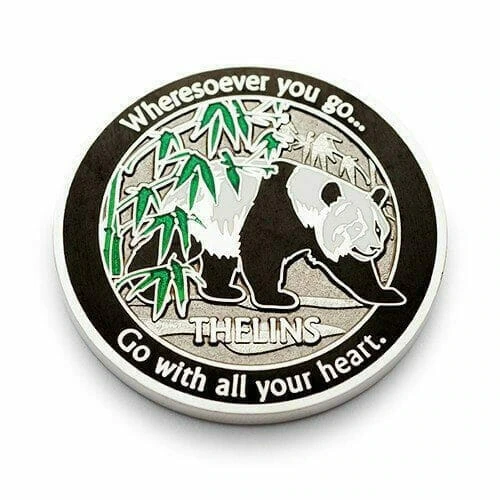 go with all your heart custom silver geo cash coin