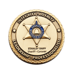 gold custom leadership coin