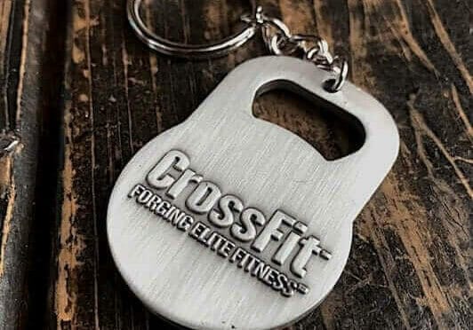 custom metal keychain crossfit