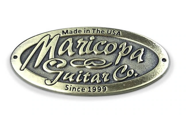 custom manufacturing guitar emblem