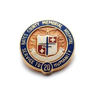 gold nursing memorial hospital pin