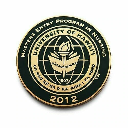 University of hawai 2012 gold pin