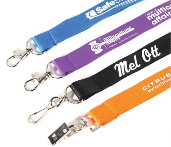 polyester logo lanyards