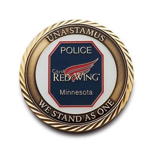 red wing minnesota gold custom coin