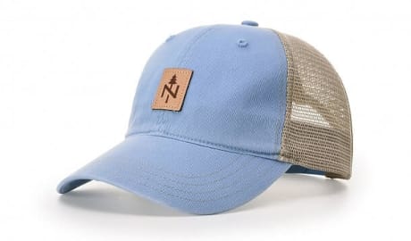 hats with debossed embossed custom leather patch