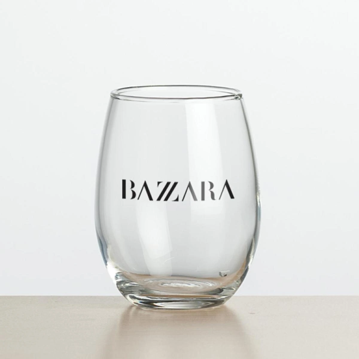 stemless wine glass