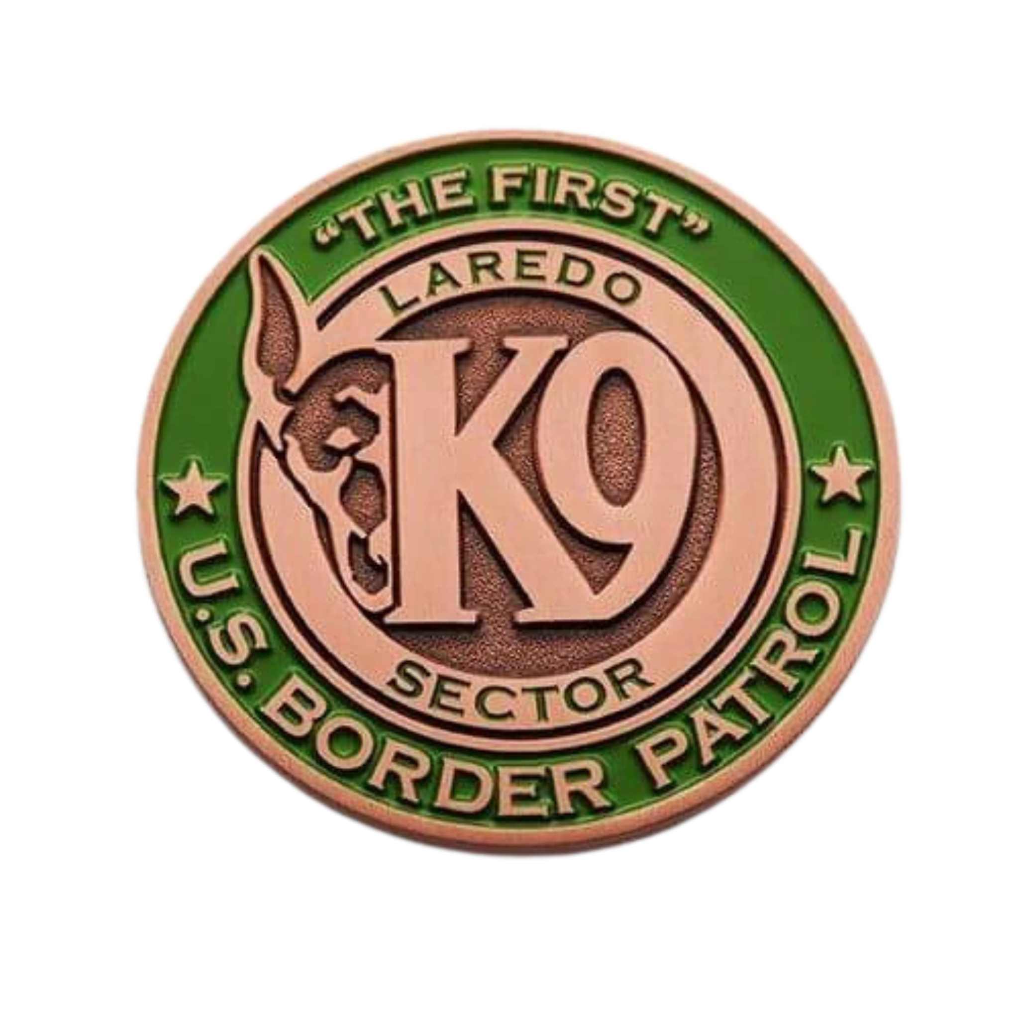 k9 unit custom made coin silver