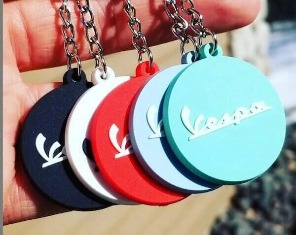 custom vespa keychains