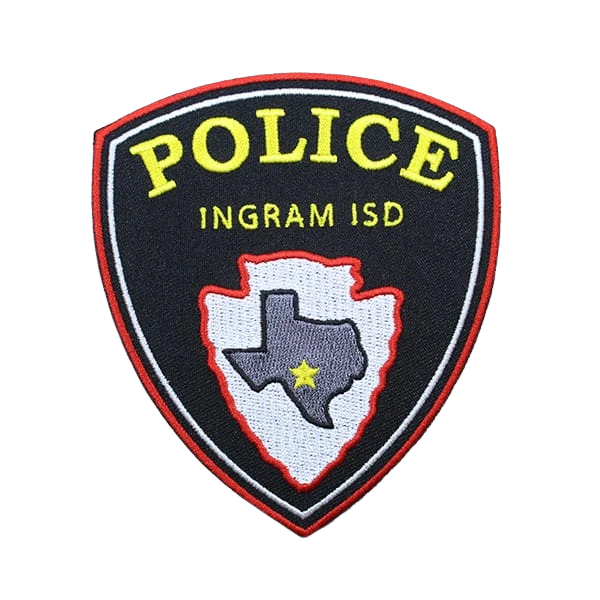 custom police patch with texas on it