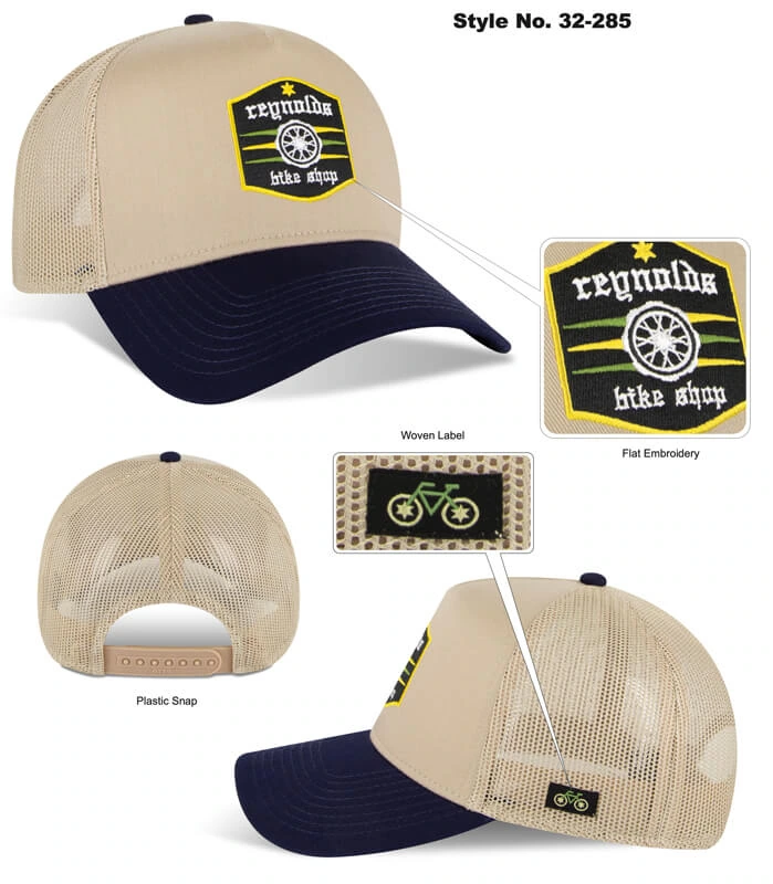 two tone cap with patch