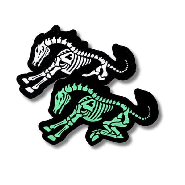 pvc patches - skeleton horses