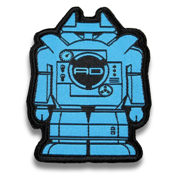 Blue custom toy patch