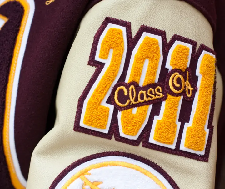 Letterman custom made patch for graduating class