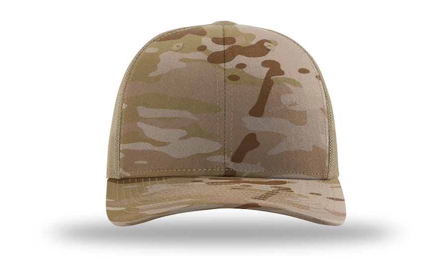 Richardson 112PT Printed Tactical Trucker MultiCam Arid Custom Hat
