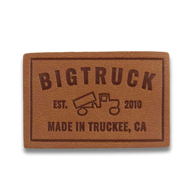 bigtruck custom leather tag