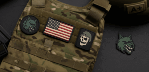 airsoft patches on tactical jacket
