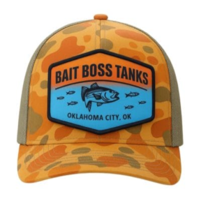 dye sublimated patch on trucker hat