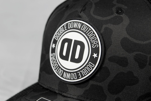 pvc rubber patch on camo hat