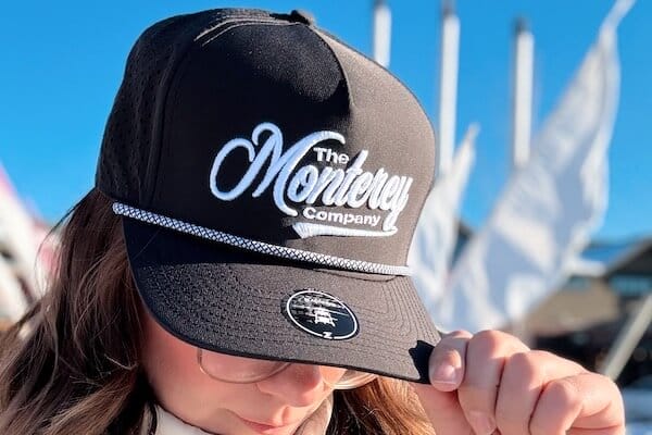 arctic grey Monterey Hat with embroidery