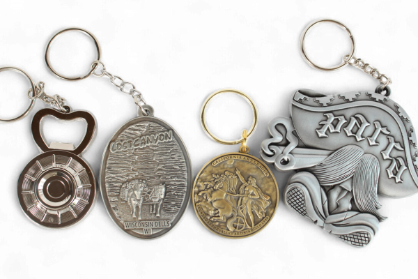 More 3D metal keychains