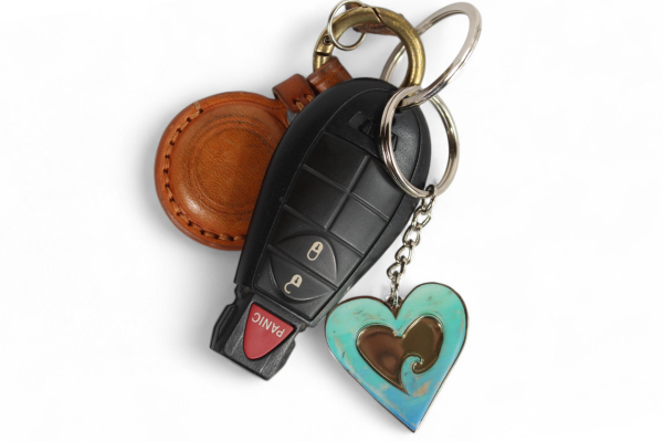 Group shot of printed keychains