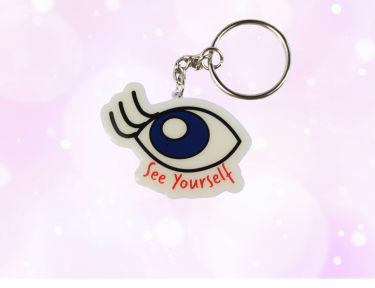 see yourself acrylic keychain