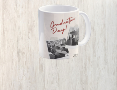 two custom photo printed ornaments