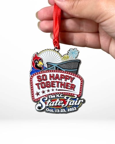 custom So Happy Together color enamel ornament