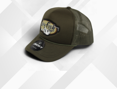 Foam style Lazy Fish trucker hat