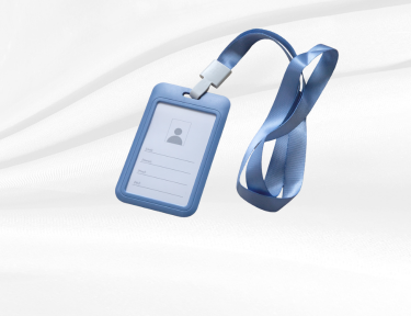 custom lanyard with badge