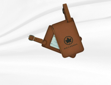 custom Air Canada leather luggage tag