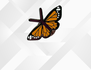 customized butterfly enamel lapel pin