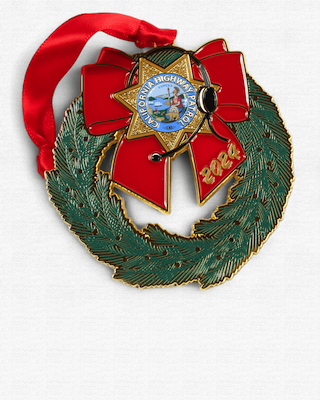 military style wreath custom ornament