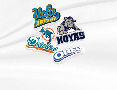 Group shot of customized stickers