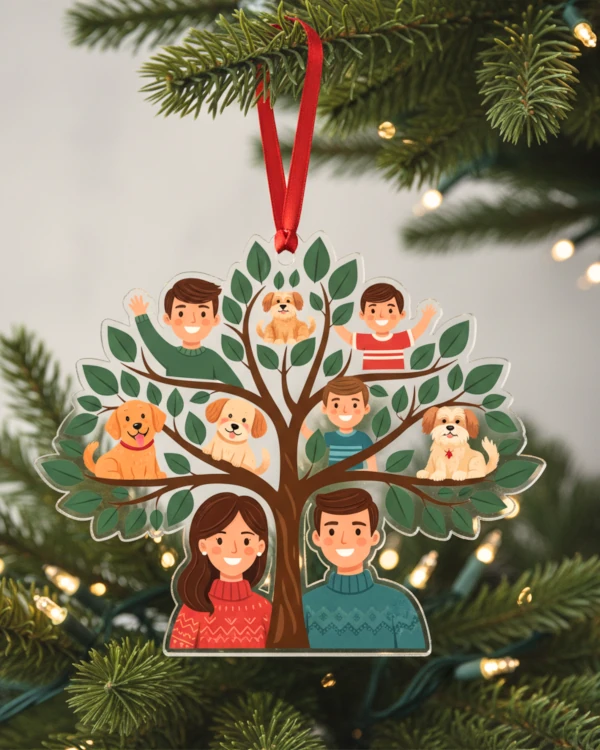 Family Ornaments Acrylic