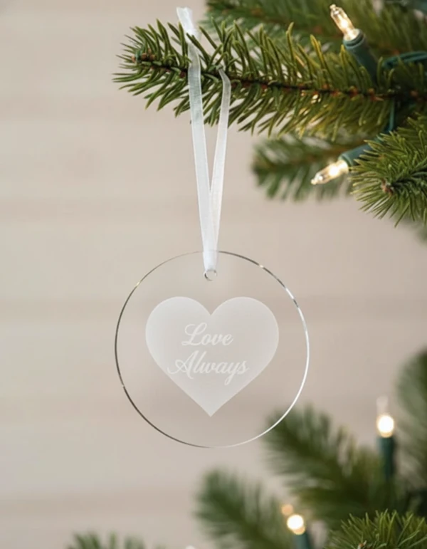 Heart Glass Ornament