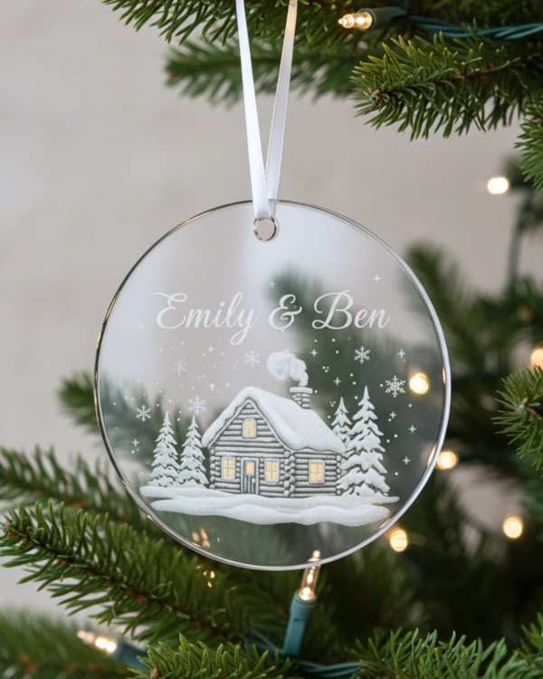 Emily & Ben Glass Ornament