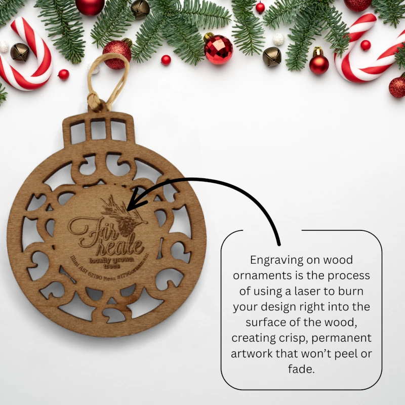 engraving explained on wood ornaments