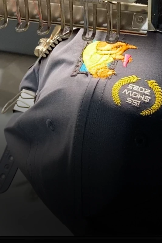 custom embroidery on the side of hat