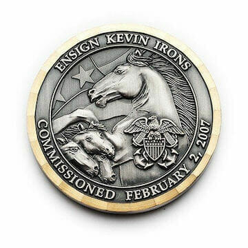 horses on commander coin