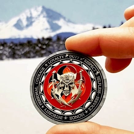 3d military coin