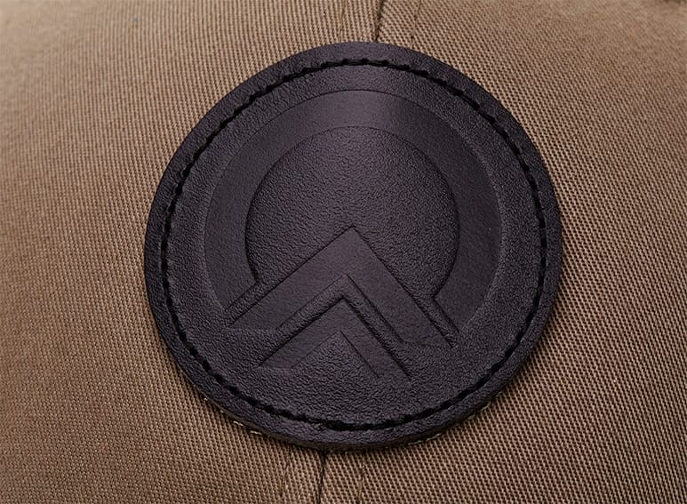 tonal color leather patch